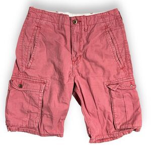Levis Shorts Men’s 29 Pink Cargo Cotton Summer Classic Relaxed Ripstop Pockets